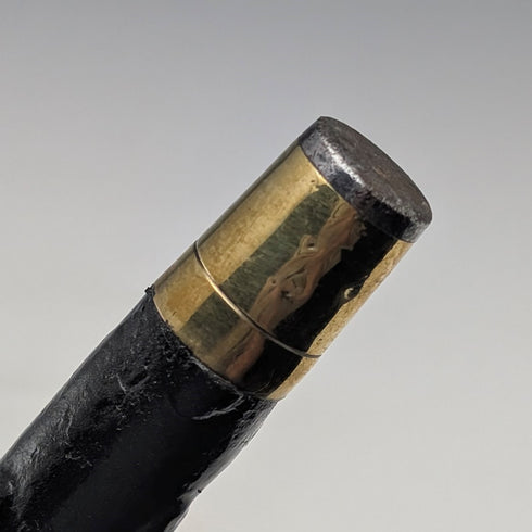 英國復古黑軸錫製山羊頭手柄手杖 85 厘米